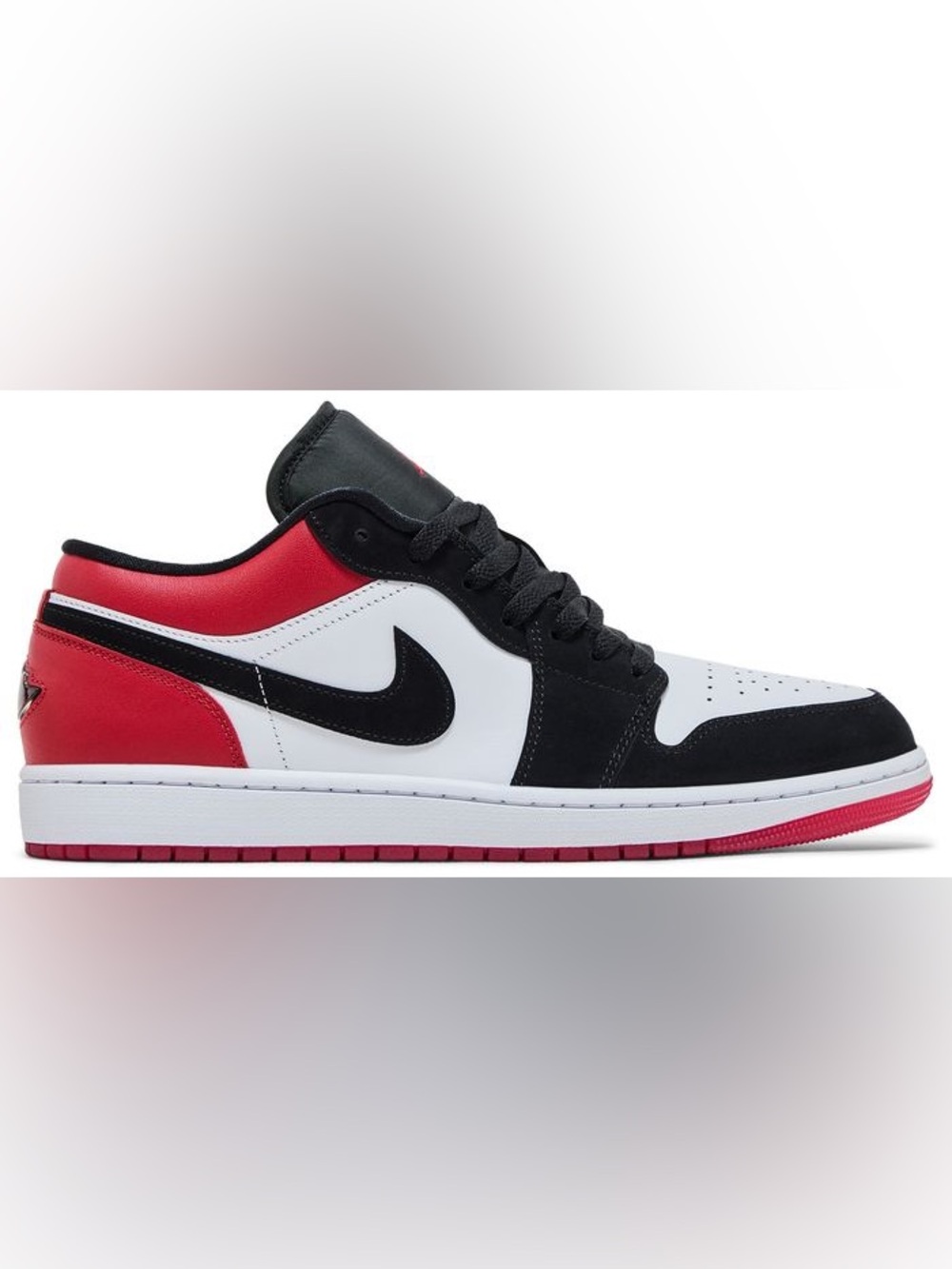 Jordan Kids Black White Red High-Top Sneakers